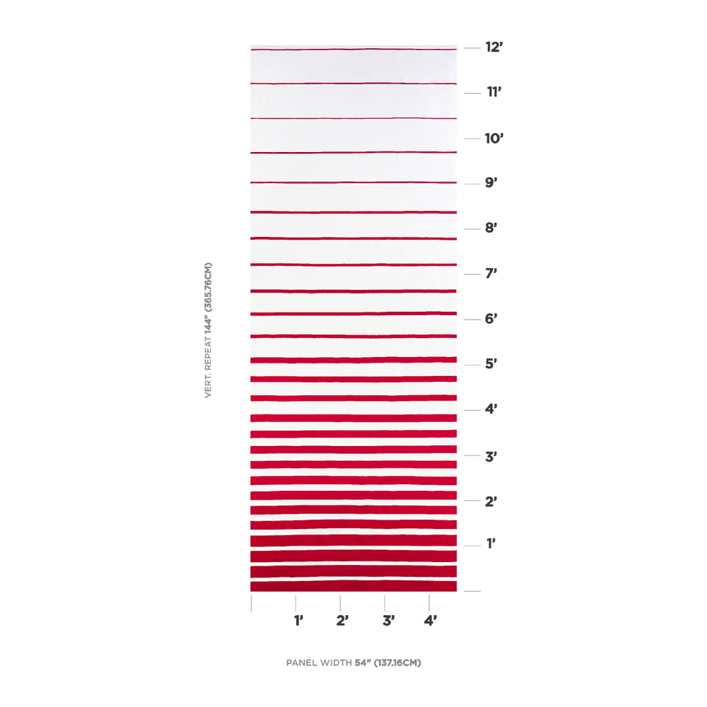 PANNELLO APPLICATO A NASTRO | ROSSO SU AVORIO