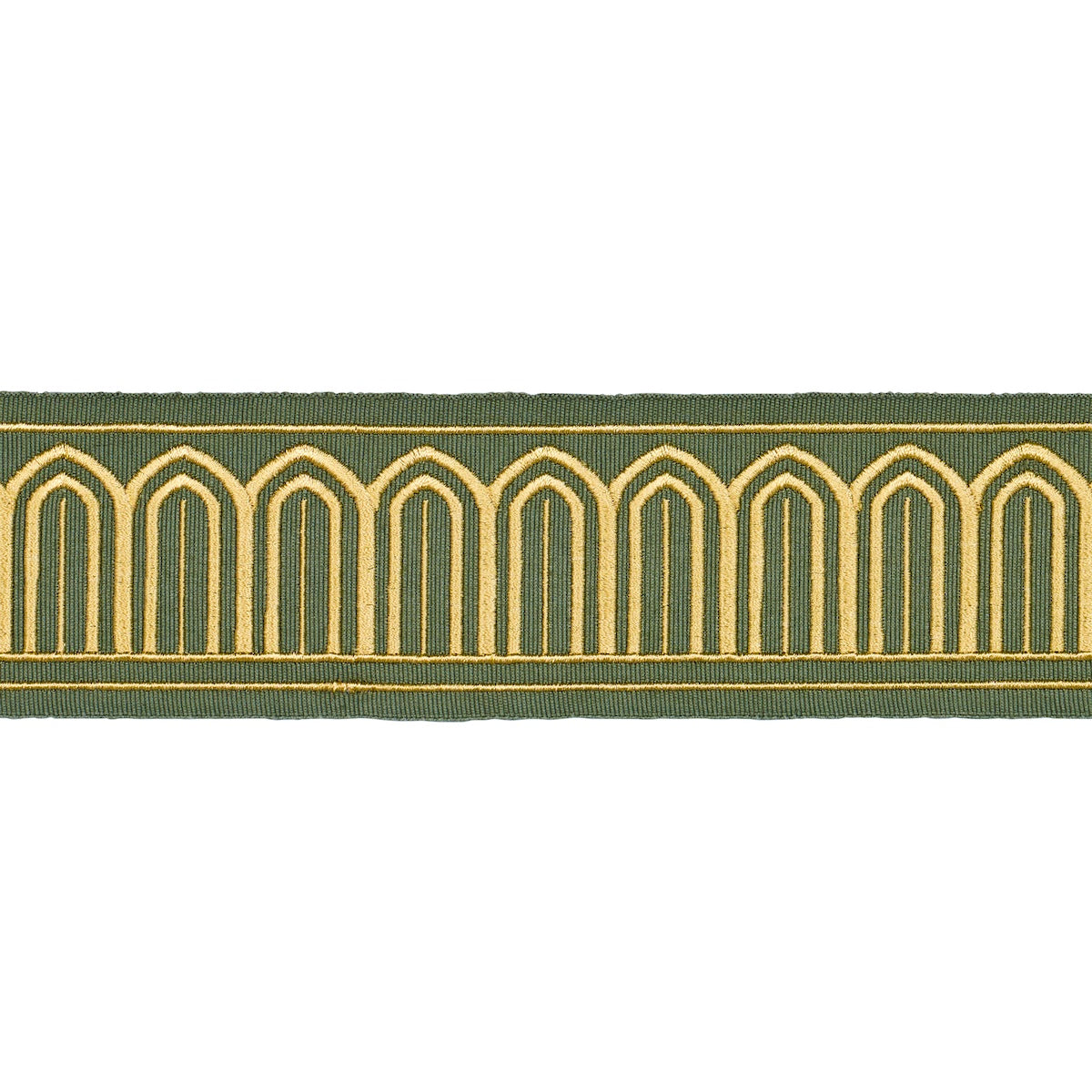 ARCHES EMBROIDERED TAPE MEDIUM | Olive