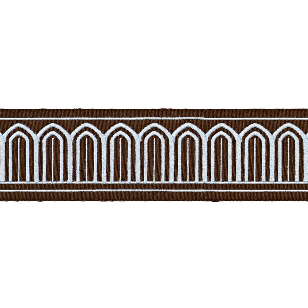 ARCHES EMBROIDERED TAPE MEDIUM | Sky On Brown