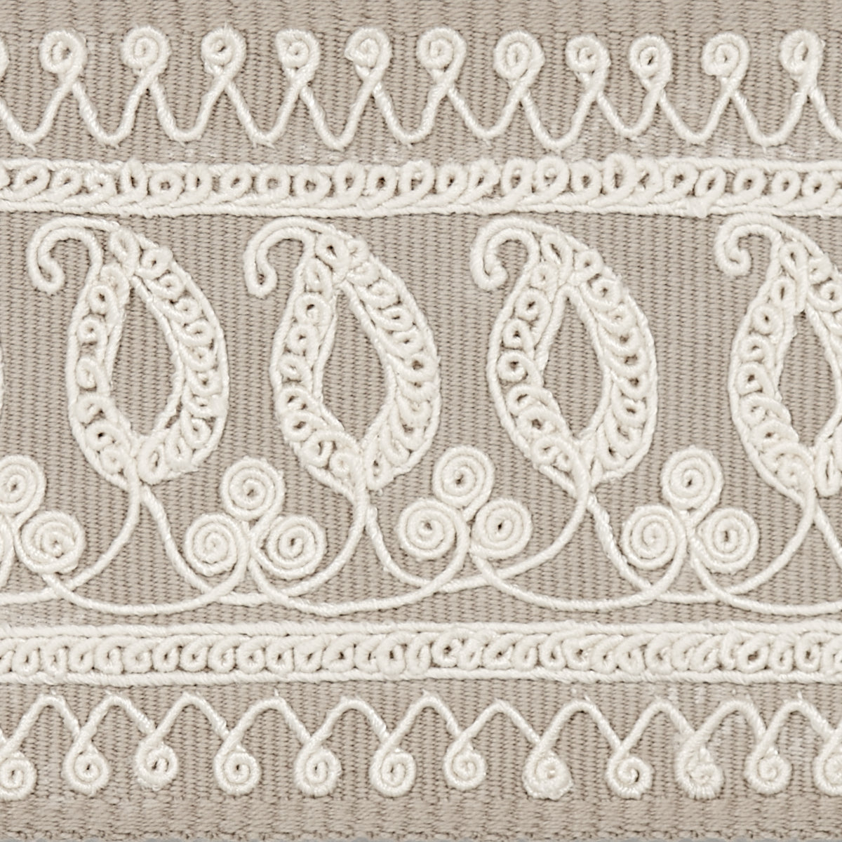 NASTRO RICAMATO PAISLEY | SABBIA