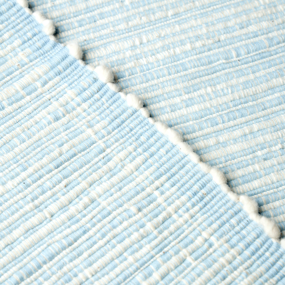 TEXTURE TESSUTA A MANO ZETA | CIELO