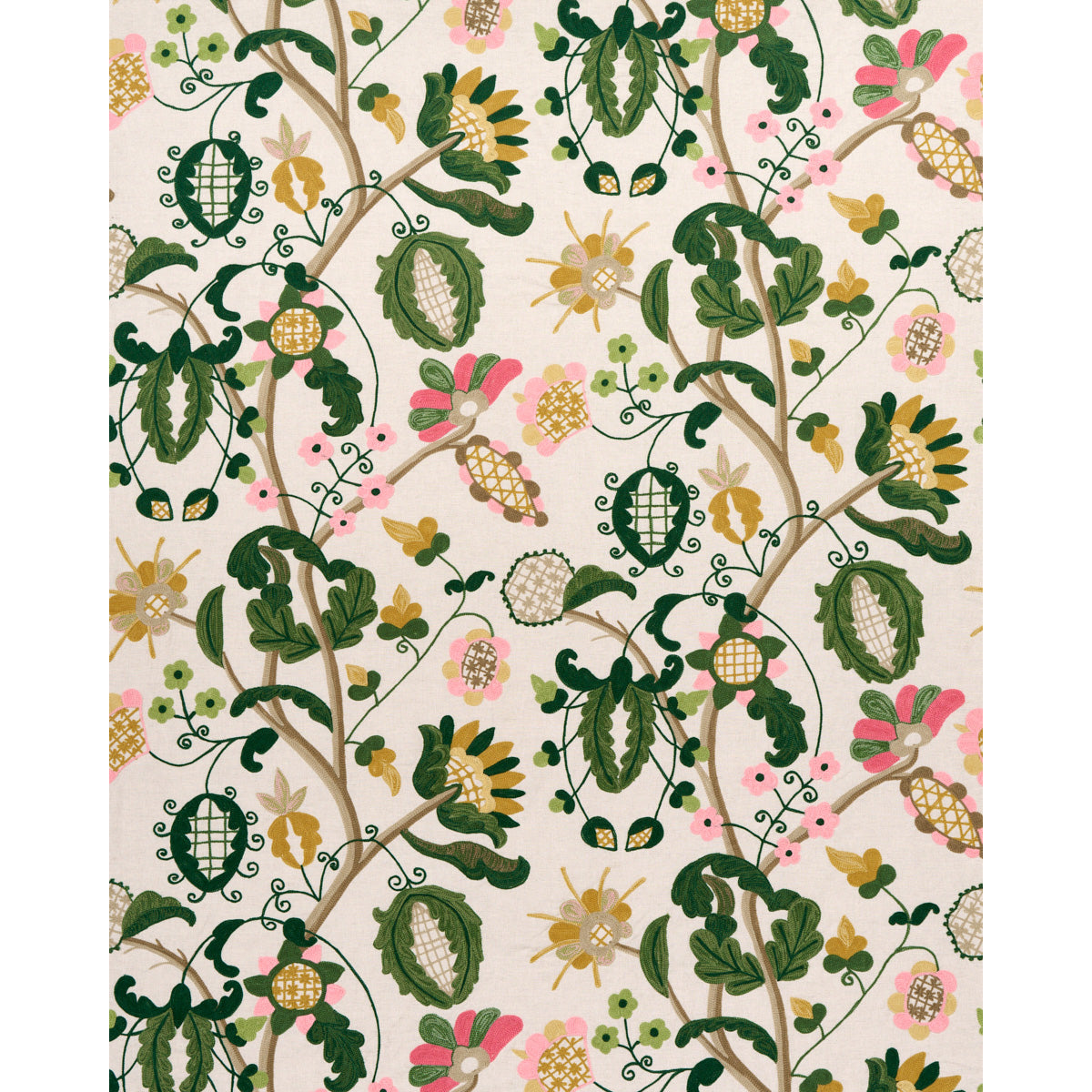 RICAMO MANDEVILLA | ROSA E VERDE