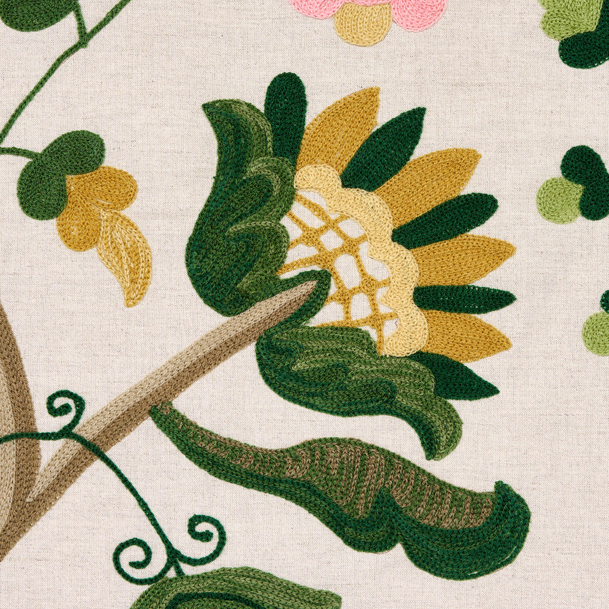 RICAMO MANDEVILLA | ROSA E VERDE