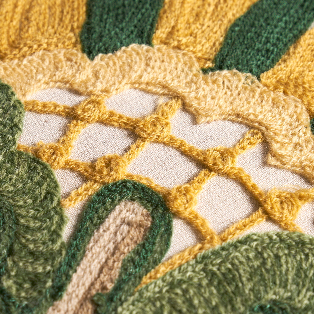 RICAMO MANDEVILLA | ROSA E VERDE