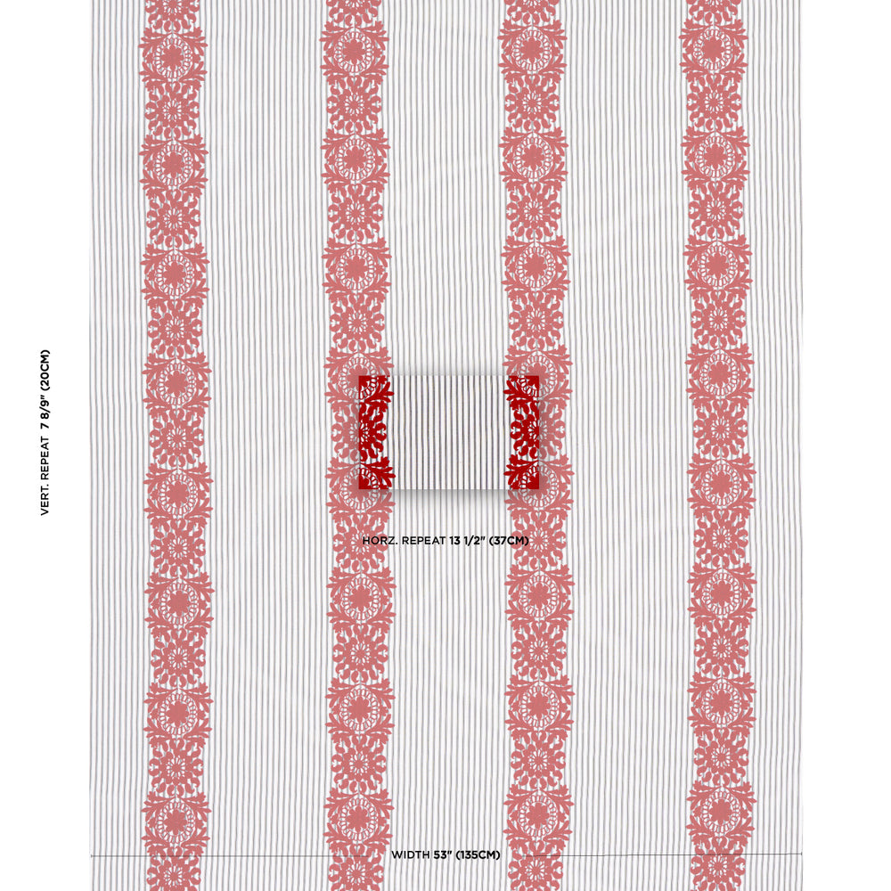 Joelle Stripe | Red On Black