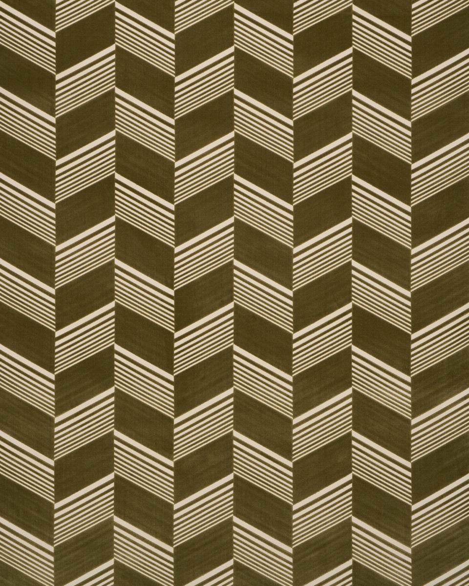 JESSIE CUT VELVET | Olive