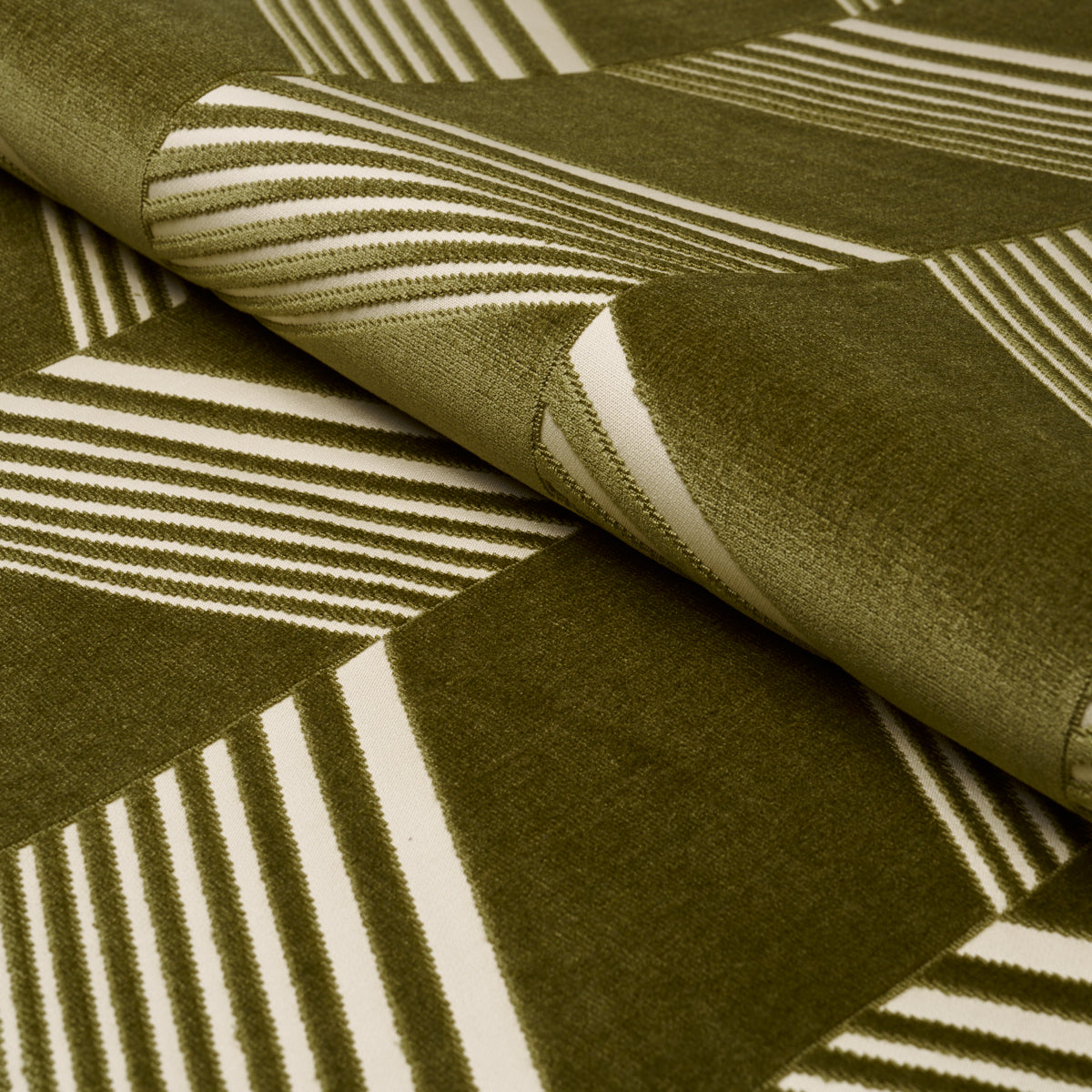 JESSIE CUT VELVET | Olive