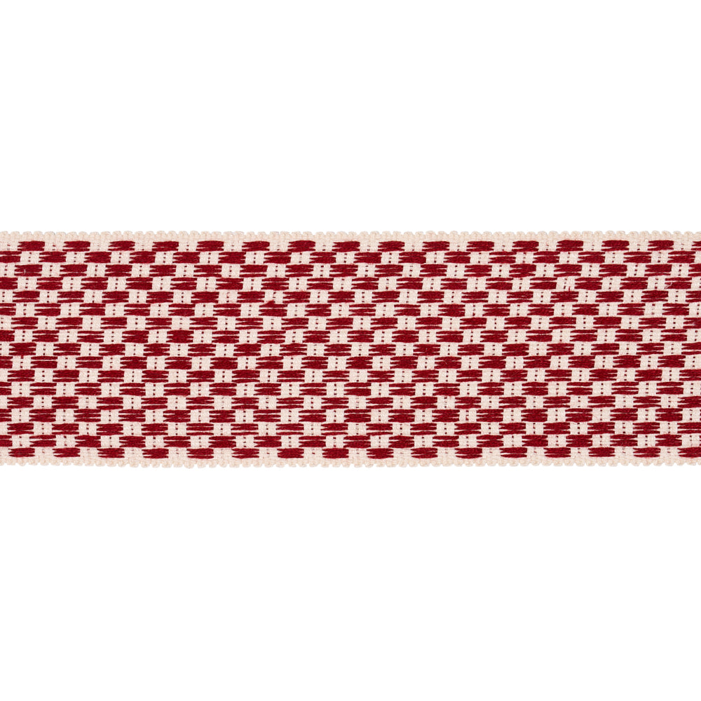 NASTRO A QUADRI CRAWFORD LARGO | CORNOWALLIS ROSSO