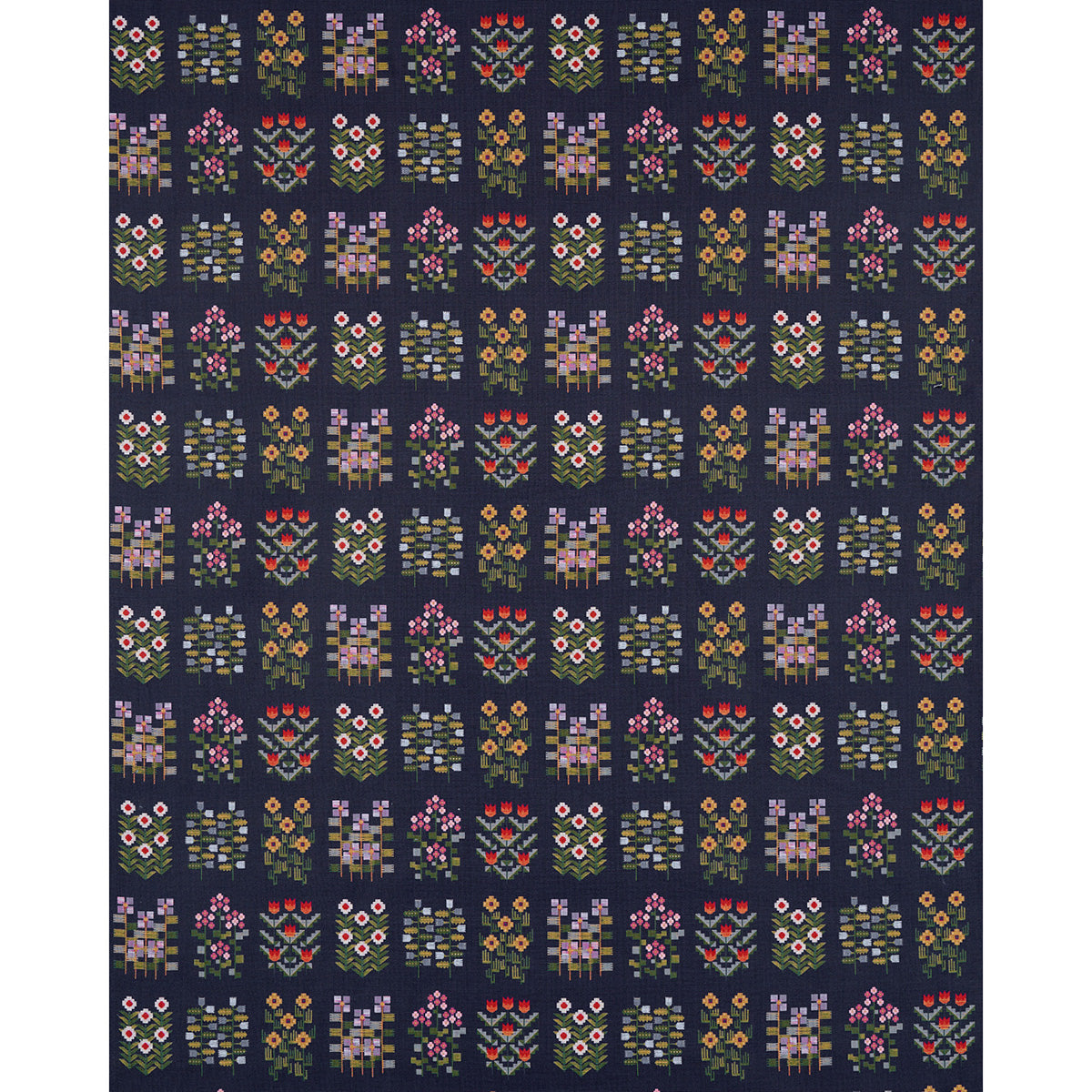 ARAZZO FLOREALE ANNIKA | MULTI SUL BLU MARINO