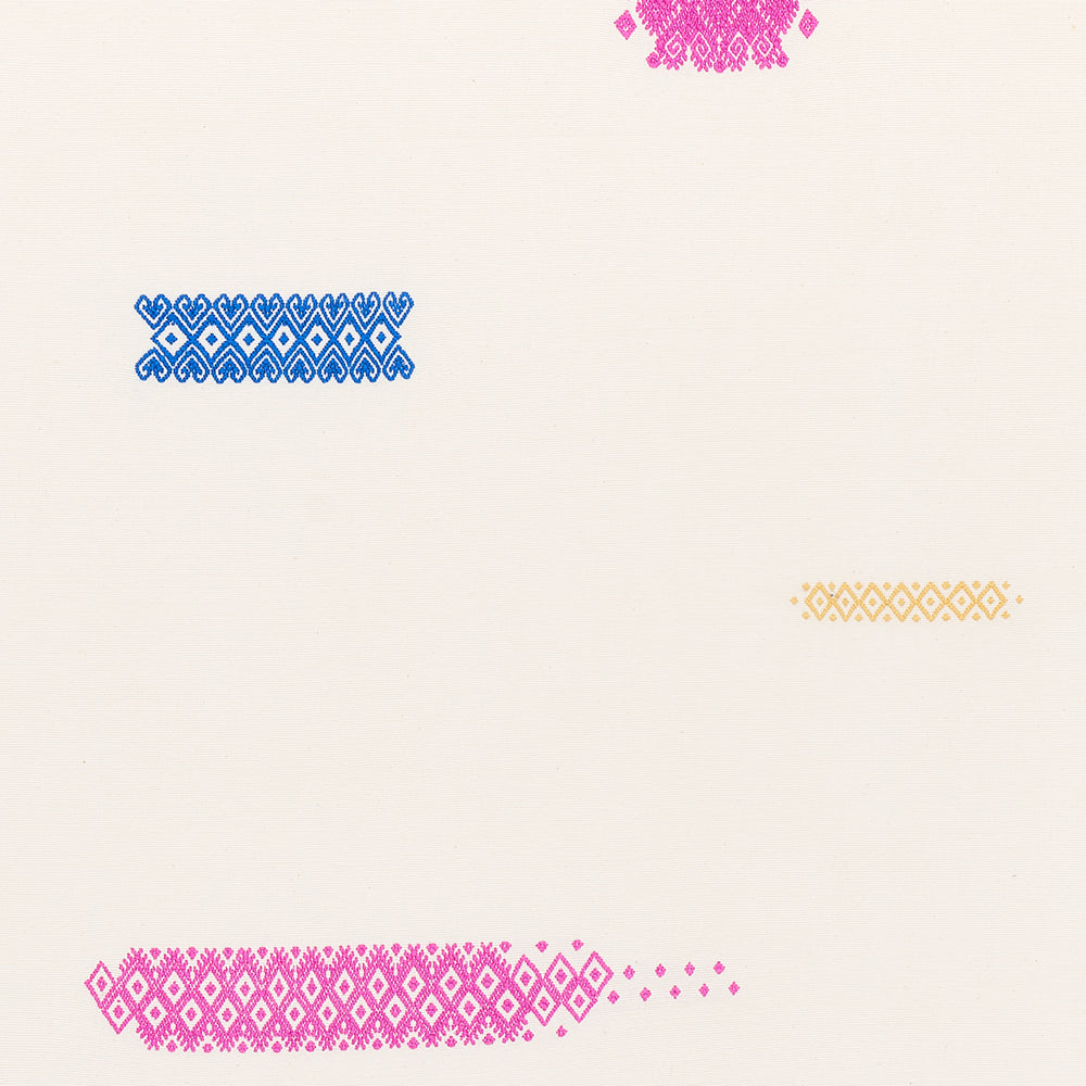 PANNELLO TESSUTO A MANO BALAMIL | MULTI SU AVORIO