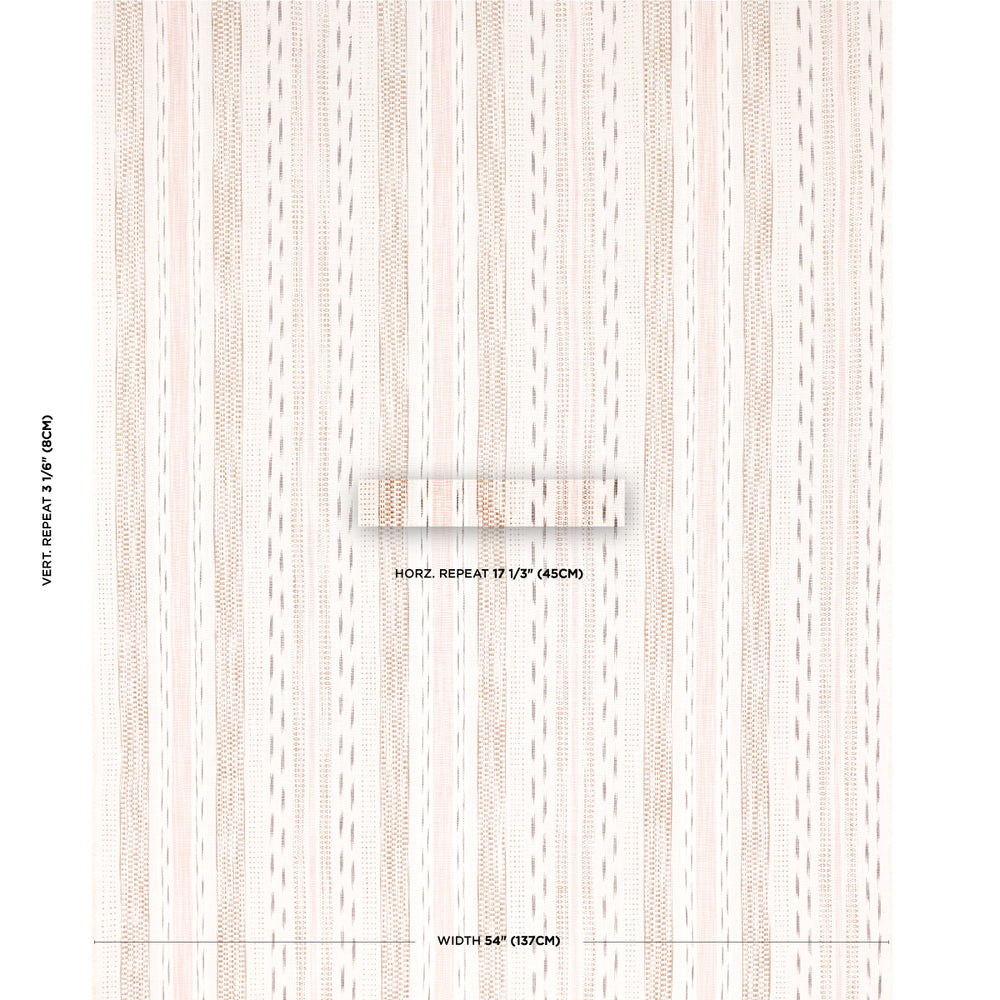 MIRZA IKAT STRISCIA | BLUSH SU NATURALE