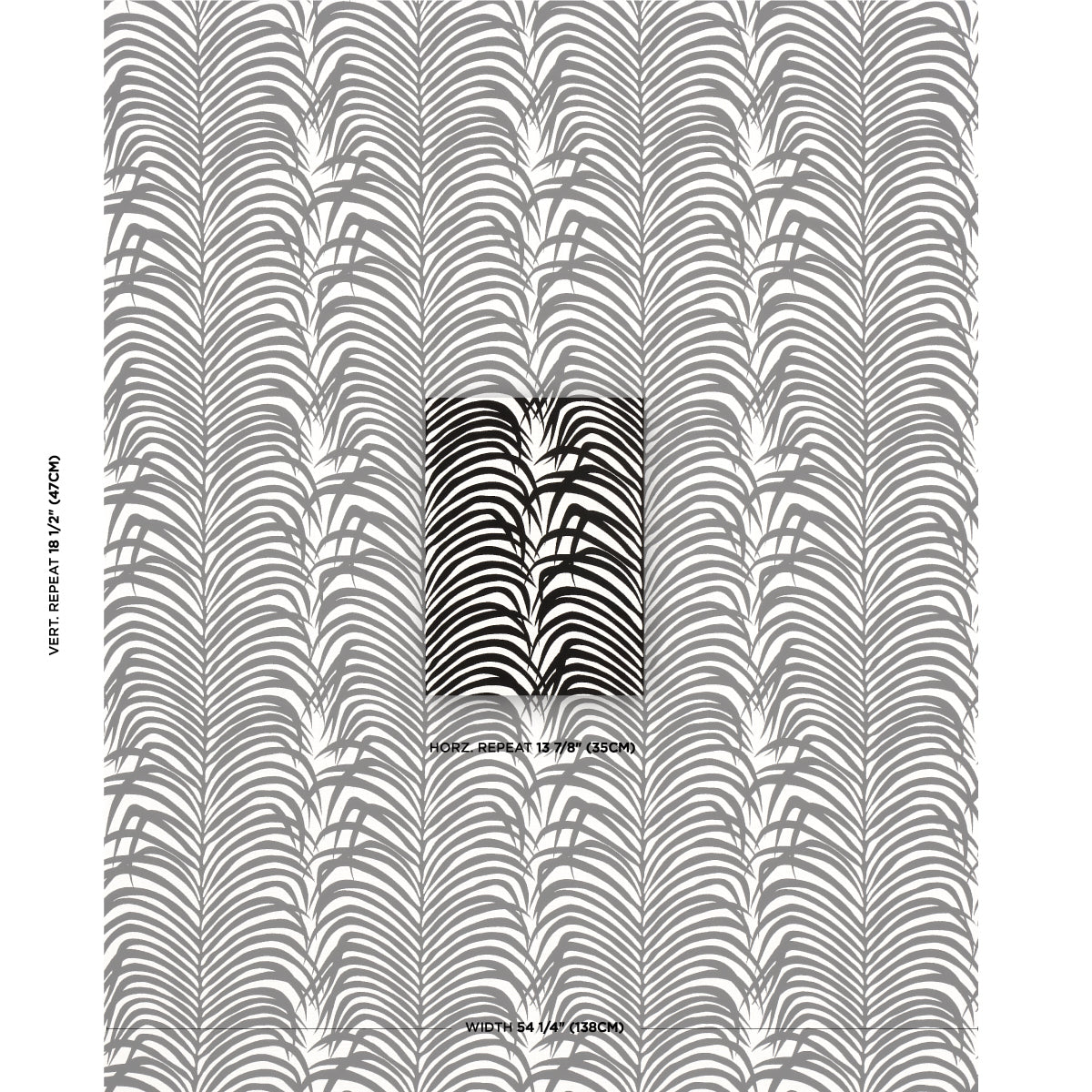 PALMA ZEBRA INTERNO/ESTERNO | NERO