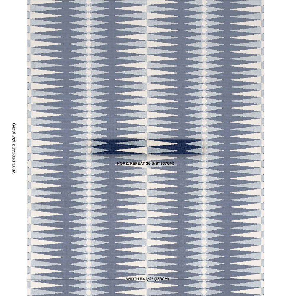VELLUTO TAGLIO BACKGAMMON | BLU