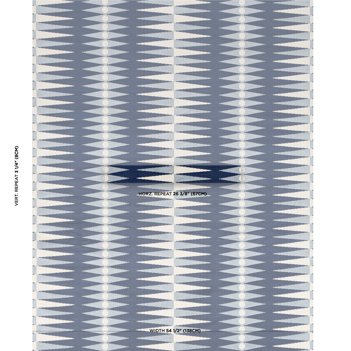 VELLUTO TAGLIO BACKGAMMON | BLU