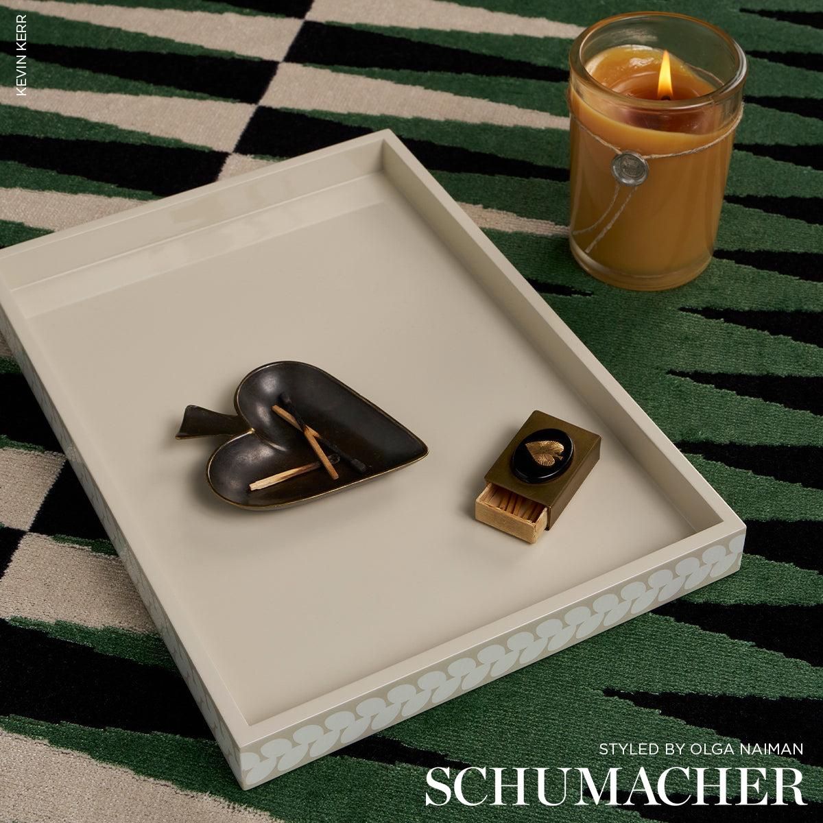 VELLUTO TAGLIO BACKGAMMON | VERDE