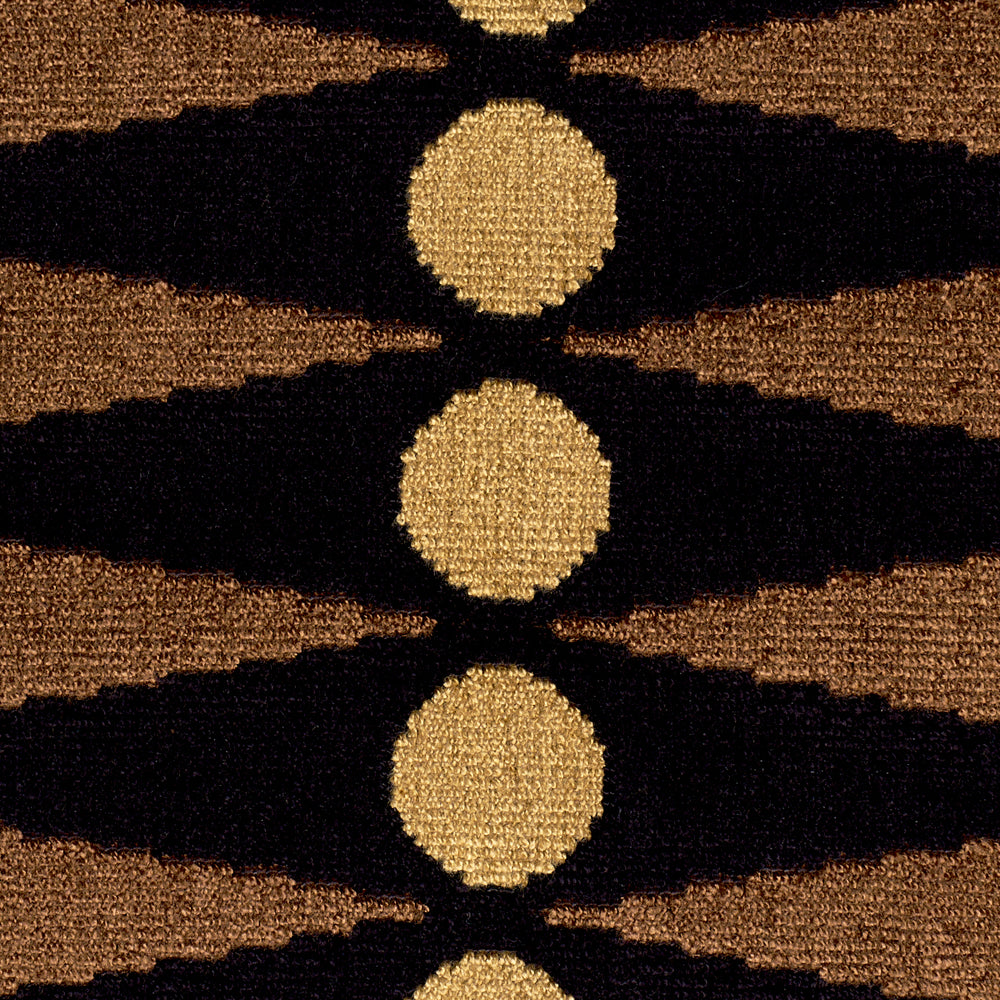 BACKGAMMON CUT VELVET | Ochre