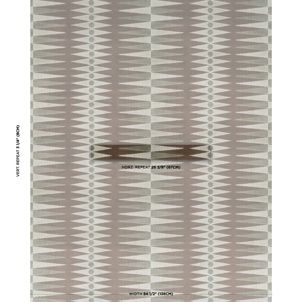 BACKGAMMON CUT VELVET | Verdure