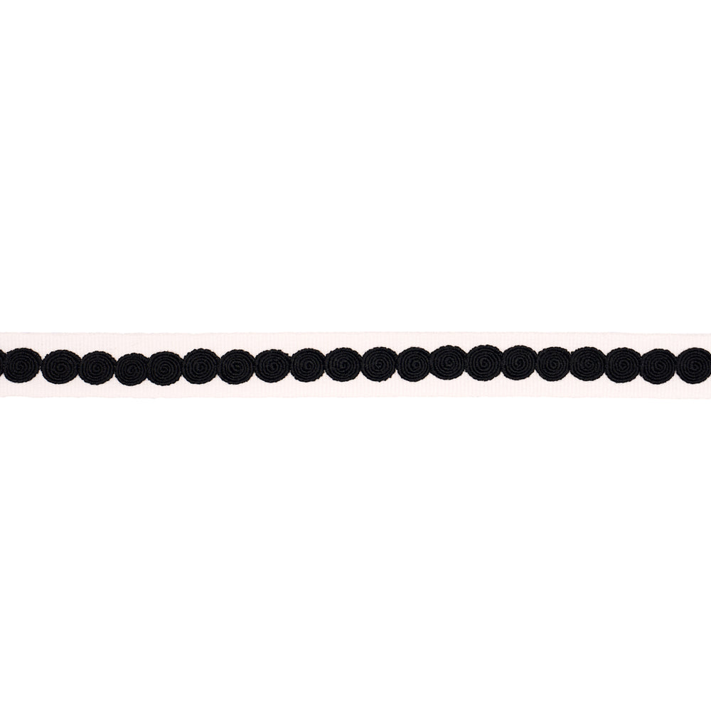 CASTILLE TAPE NARROW | Black On Ivory