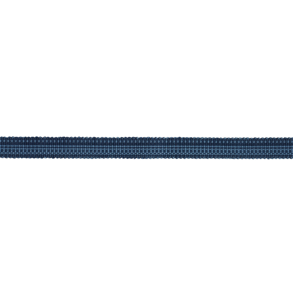 COTTON STRIÉ TAPE NARROW | Indigo