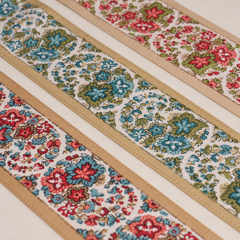 BORDI INES PAISLEY | ROSSO E NERO