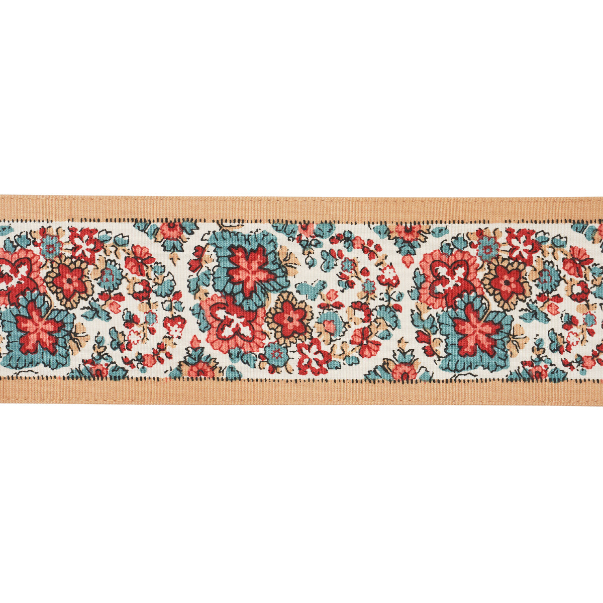BORDI INES PAISLEY | ROSSO E NERO
