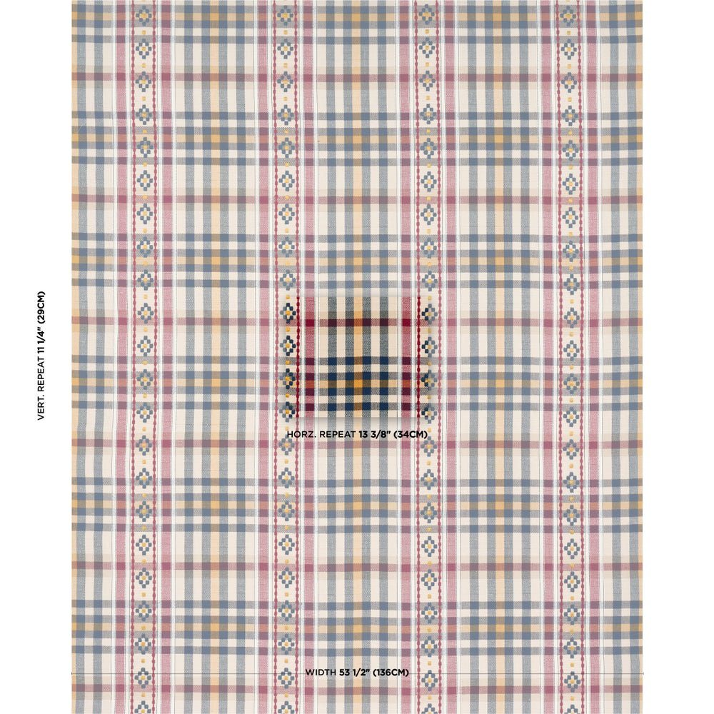HUTTON HAND WOVEN CHECK | Rouge & Navy