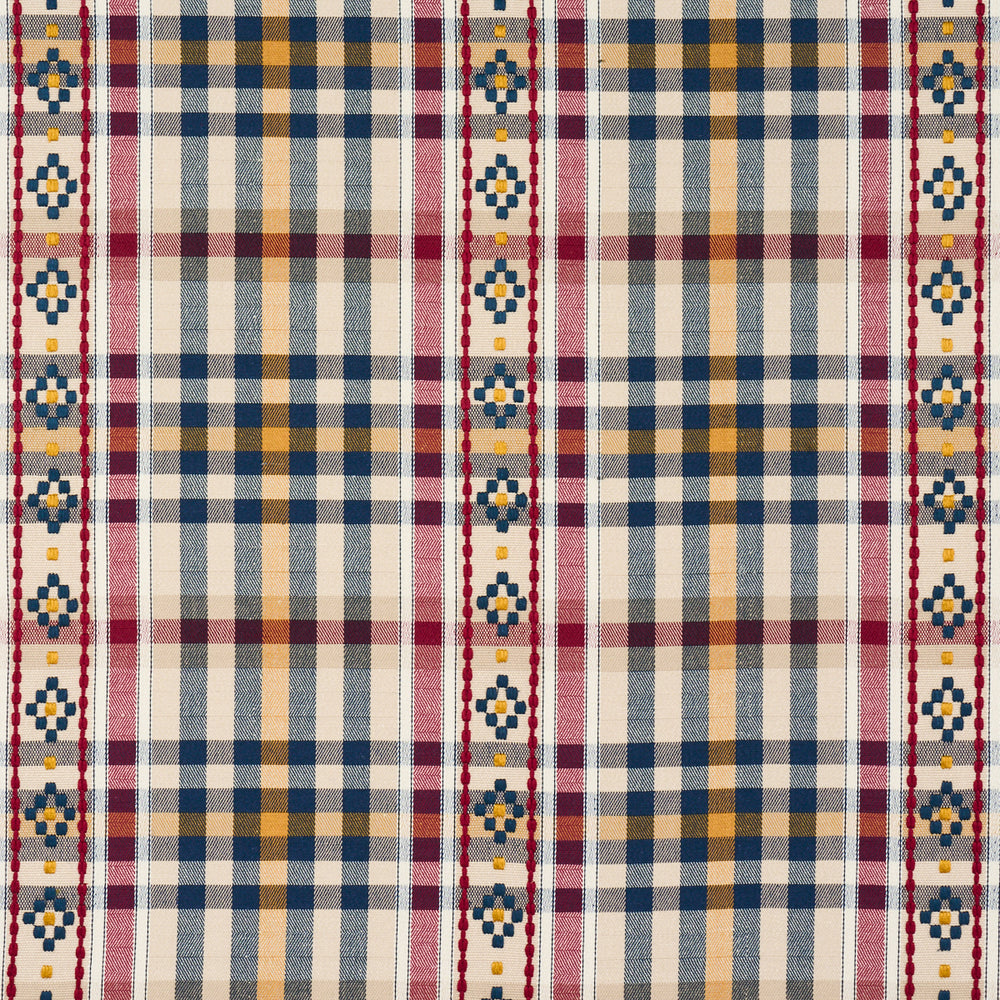 HUTTON HAND WOVEN CHECK | Rouge & Navy