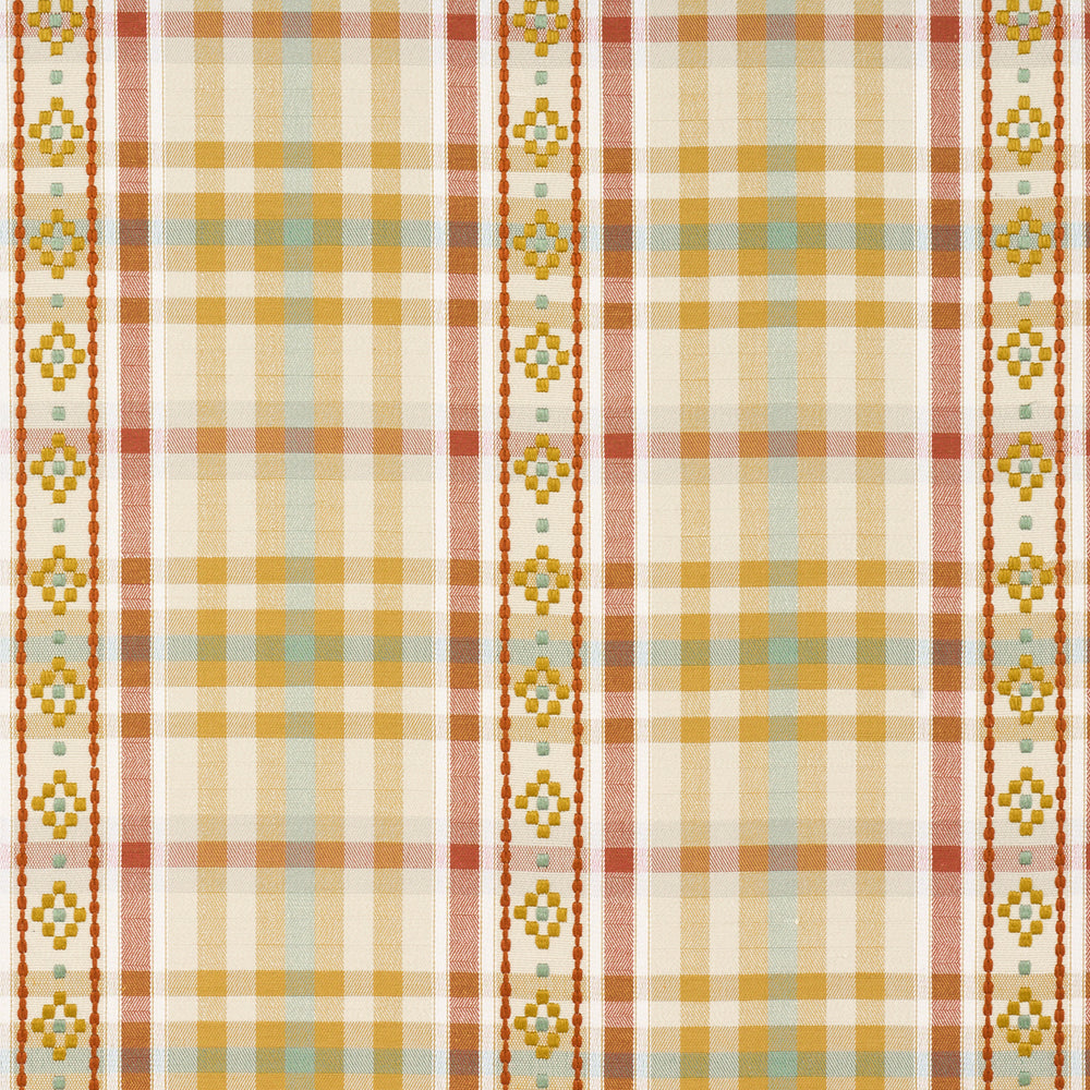 HUTTON HAND WOVEN CHECK | Ochre