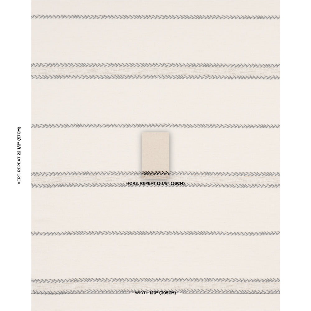 PLAINS STRIPE CASEMENT | Graphite