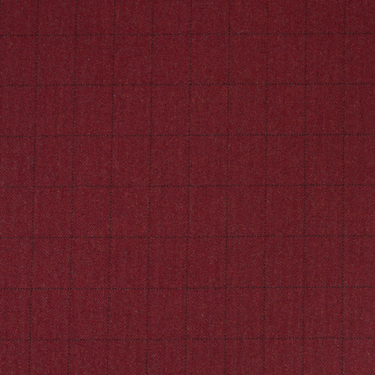 THOMPSON MERINO WINDOWPANE | Scarlet