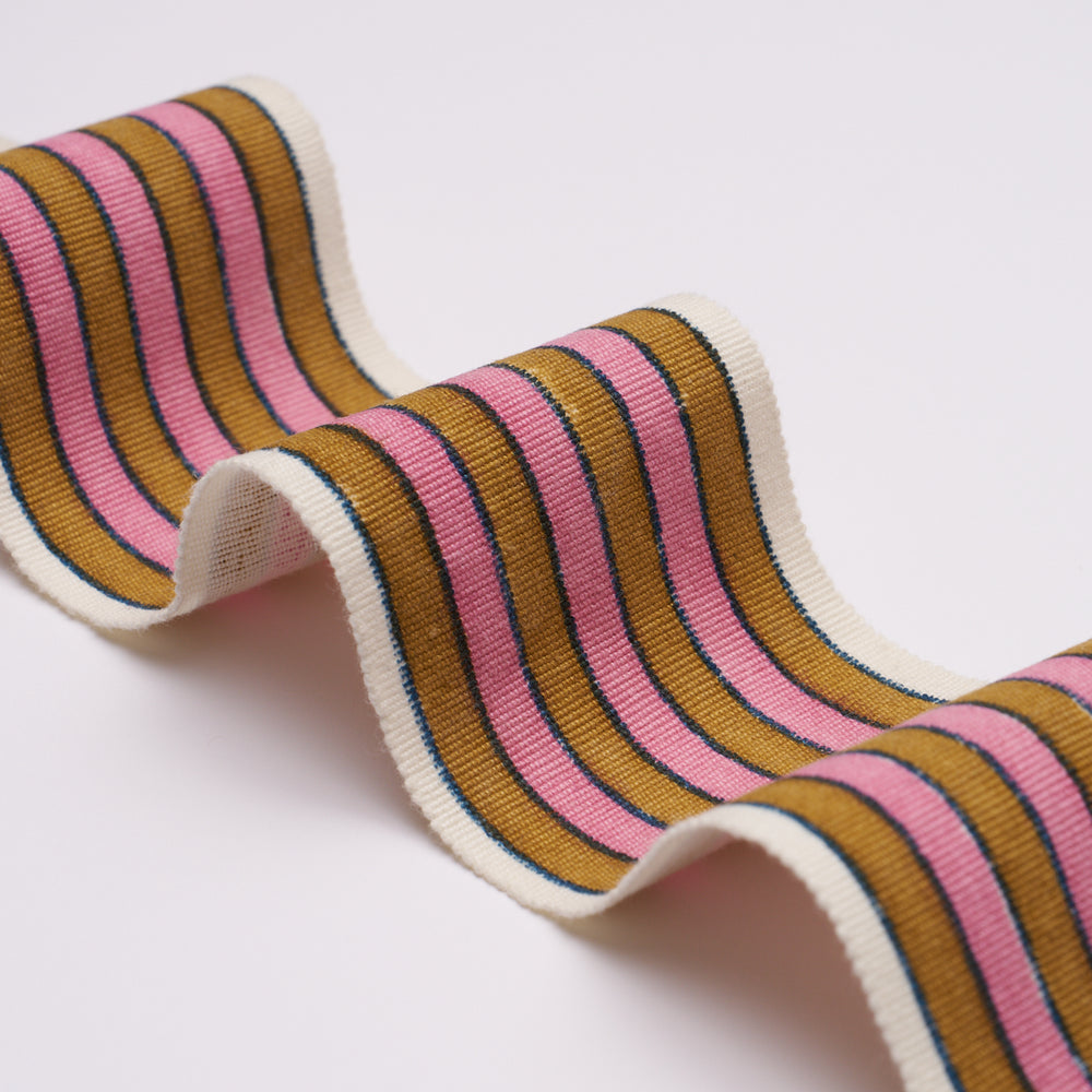 ARYA STRIPE HAND BLOCK TRIM | Gold