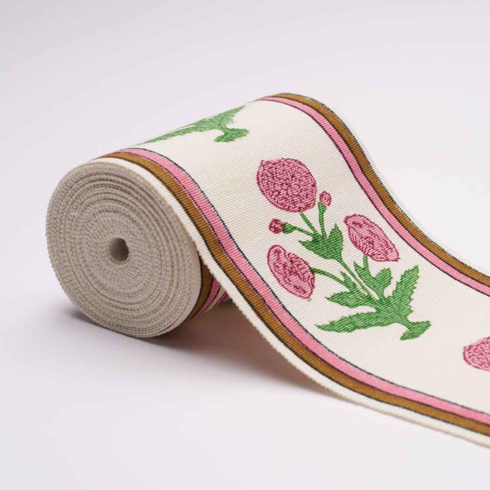 POPPY HAND BLOCK TRIM | Pink
