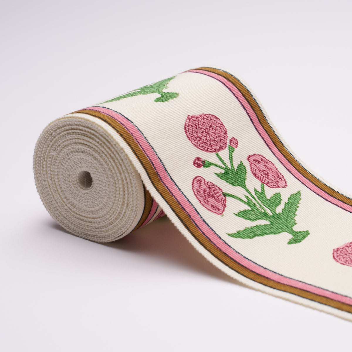 POPPY HAND BLOCK TRIM | Pink