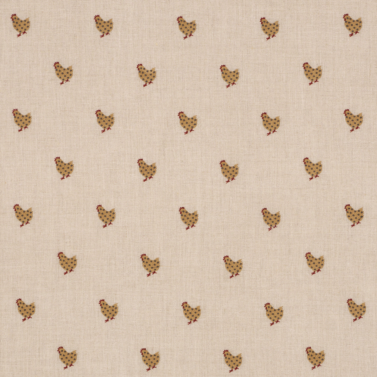 BETSY'S CHICKEN EMBROIDERY | Natural