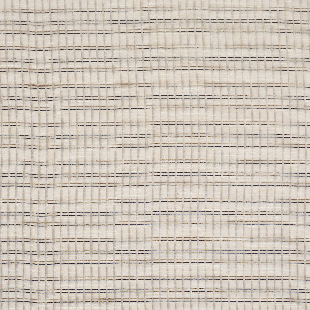 PAYTON LINEN SHEER GRID | Black & White