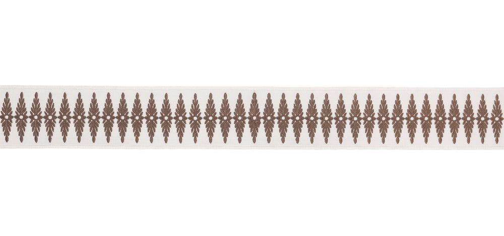 GENEVIEVE EMBROIDERED TAPE | Brown