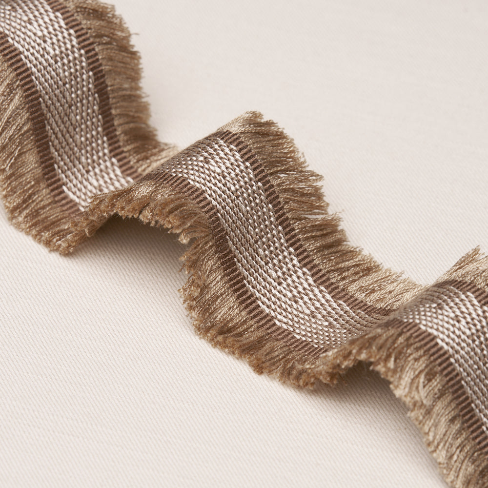 FELICITY FRINGE TRIM | Brown