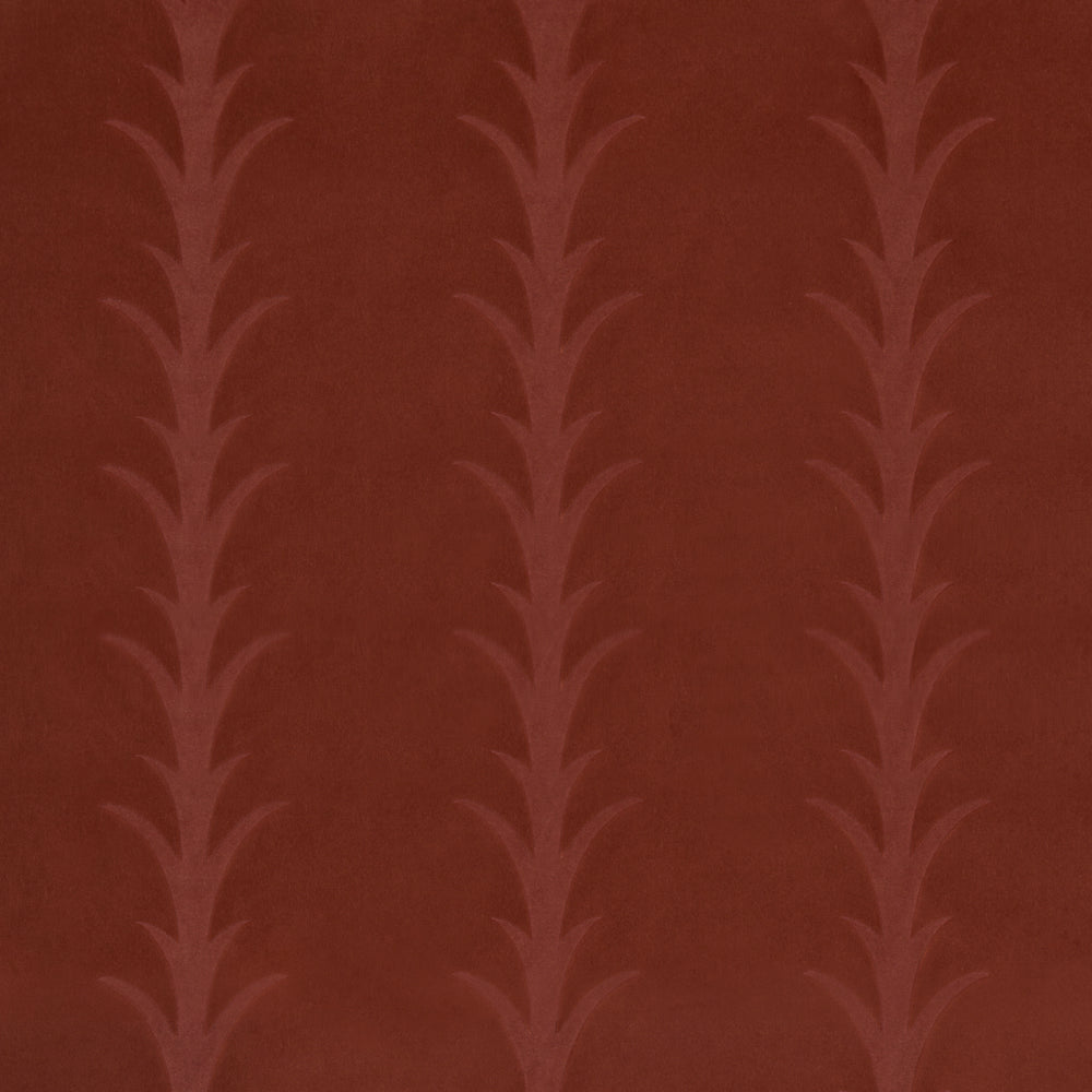 ACANTHUS STRIPE VELVET | Terracotta