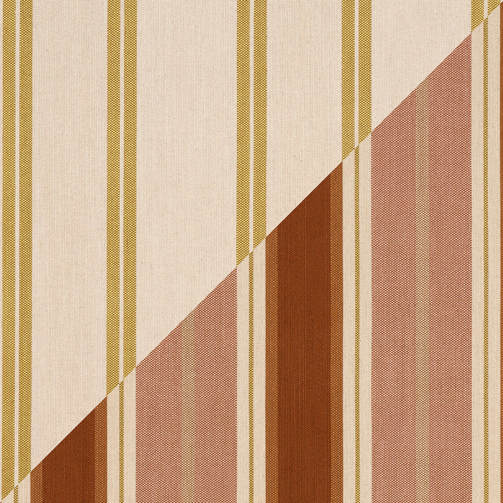 DOUBLE FACE STRIPES | Terracotta Lime