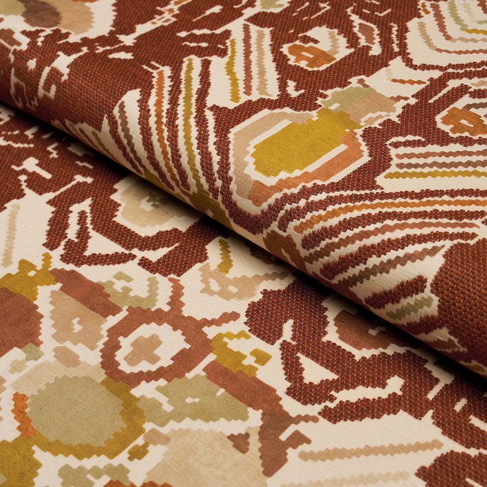 REVERSIBLE DIGITAL DAMASK | Chartreuse