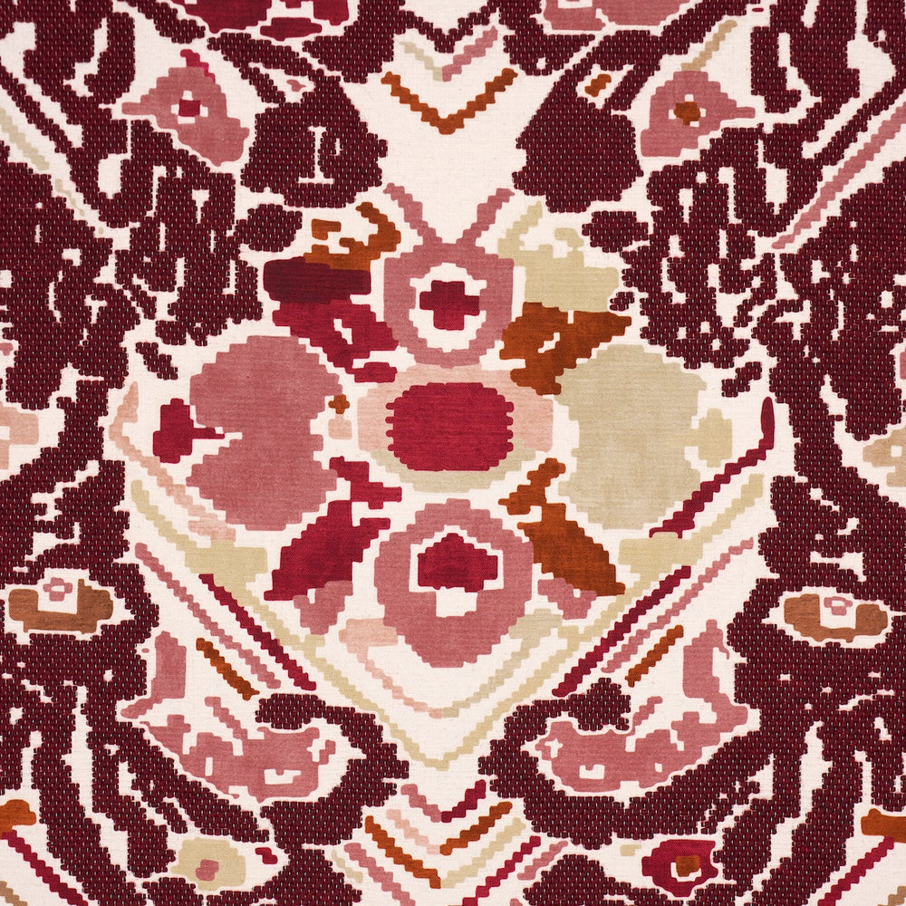 REVERSIBLE DIGITAL DAMASK | Merlot