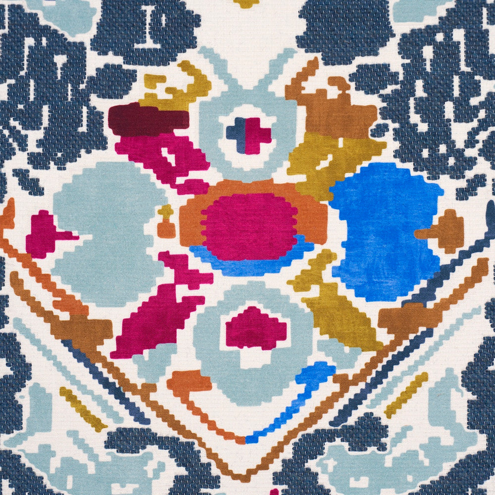 REVERSIBLE DIGITAL DAMASK | Denim