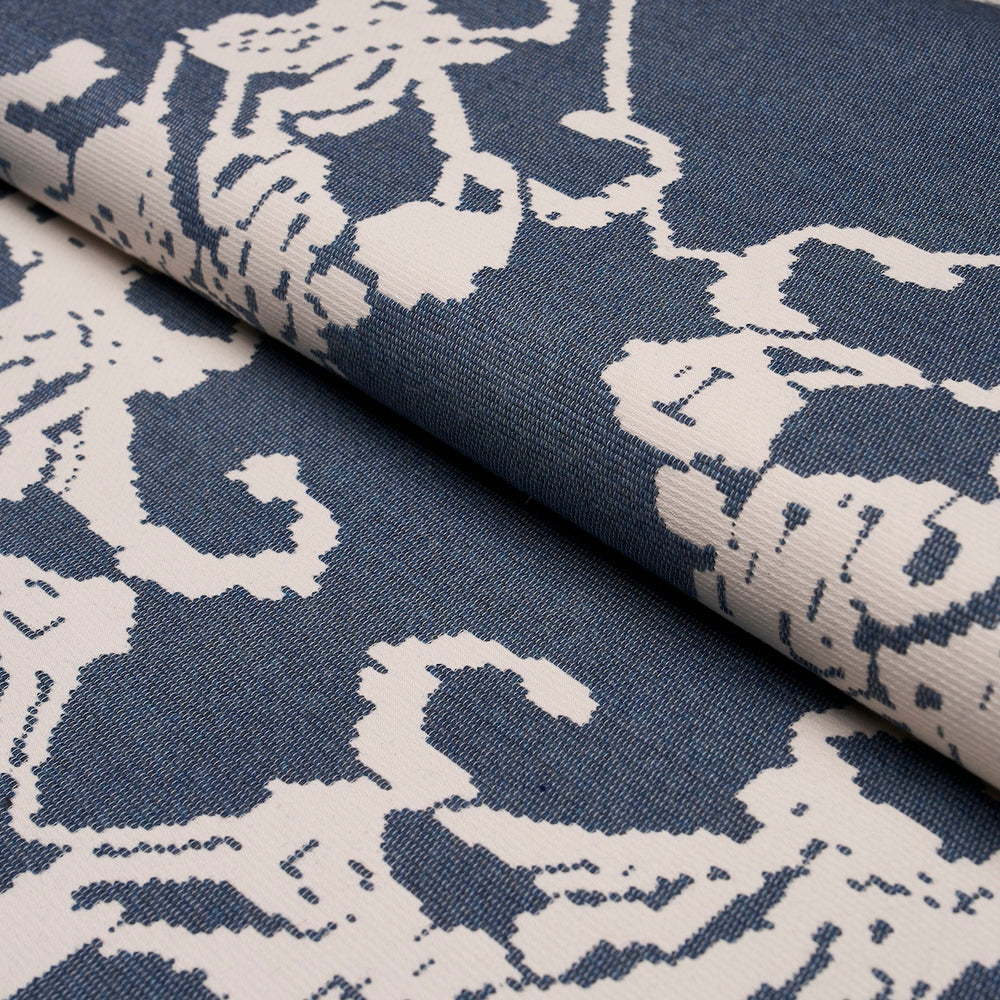 REVERSIBLE DIGITAL DAMASK | Denim