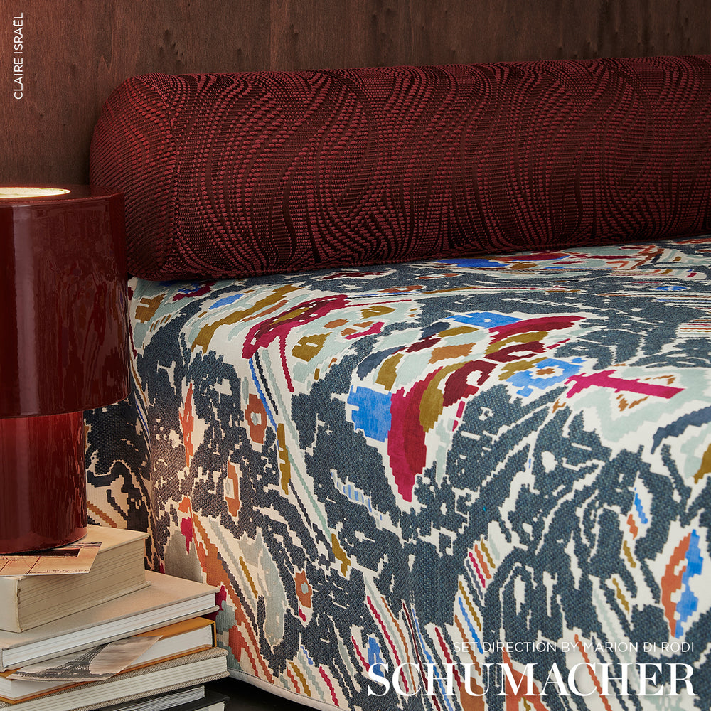 REVERSIBLE DIGITAL DAMASK | Denim