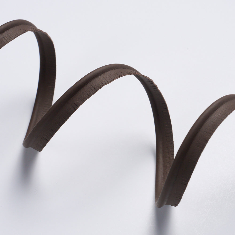 BURNHAM MEDIUM LEATHER PIPING | Dark Brown