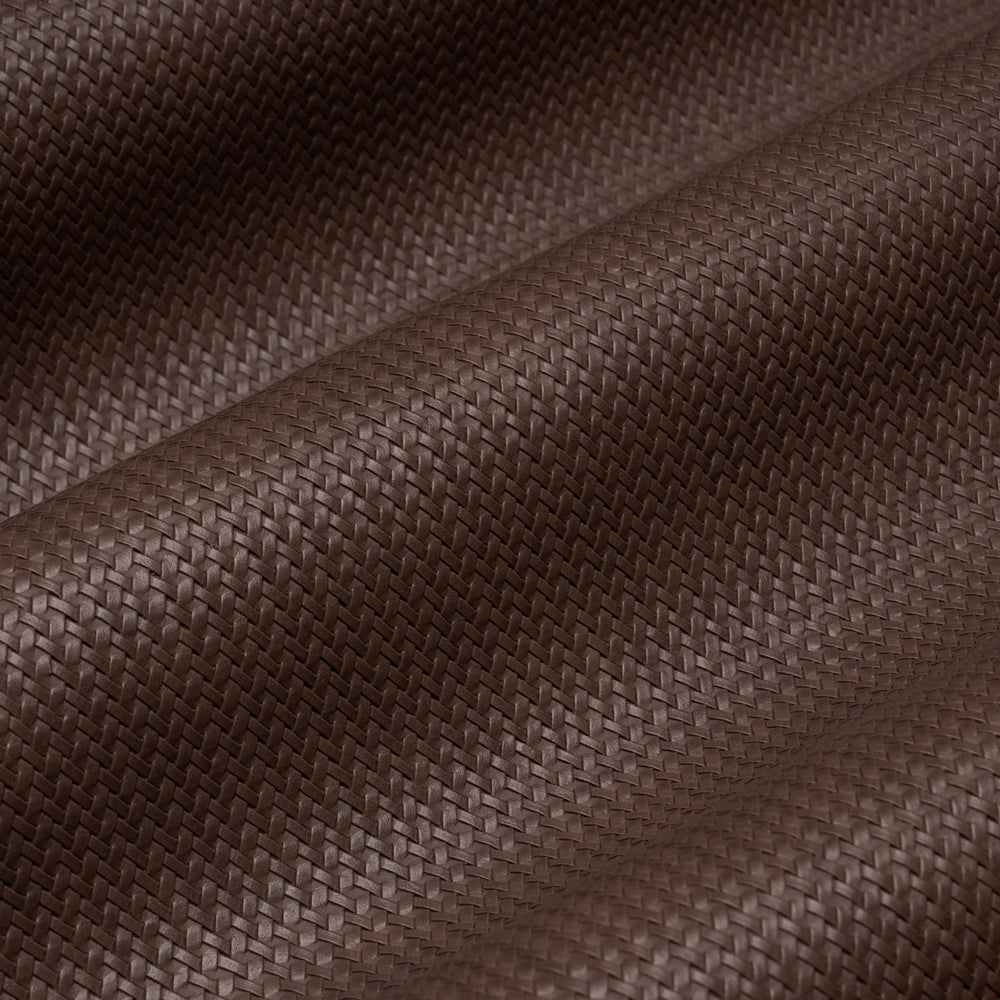 VEGAN LEATHER RATTAN INDOOR/OUTDOOR | Brown