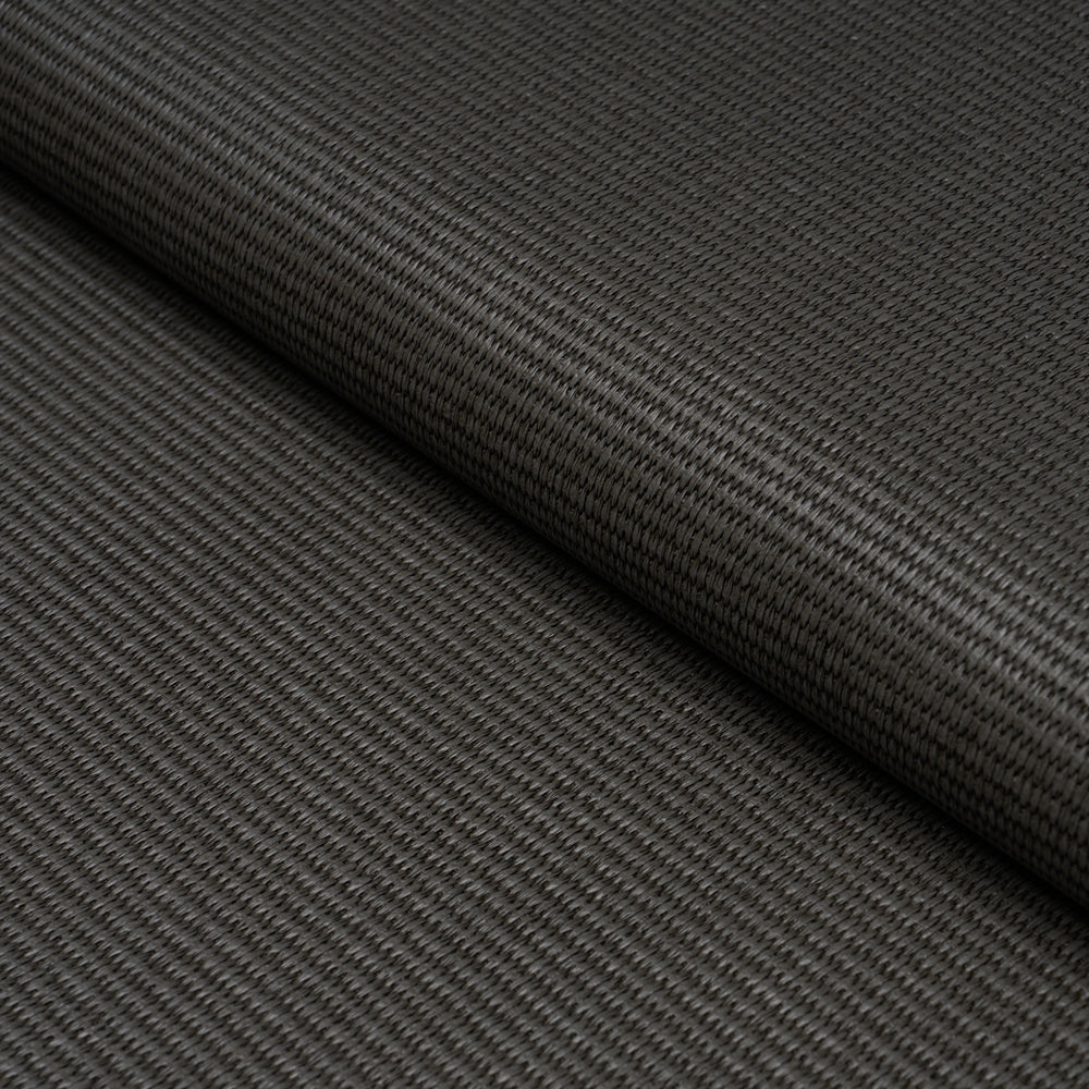 VEGAN LEATHER BASKETWEAVE IN/OUT | Charcoal