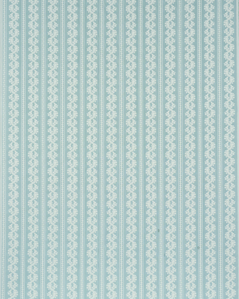 CLARENCE FLORAL STRIPE | Aquamarine
