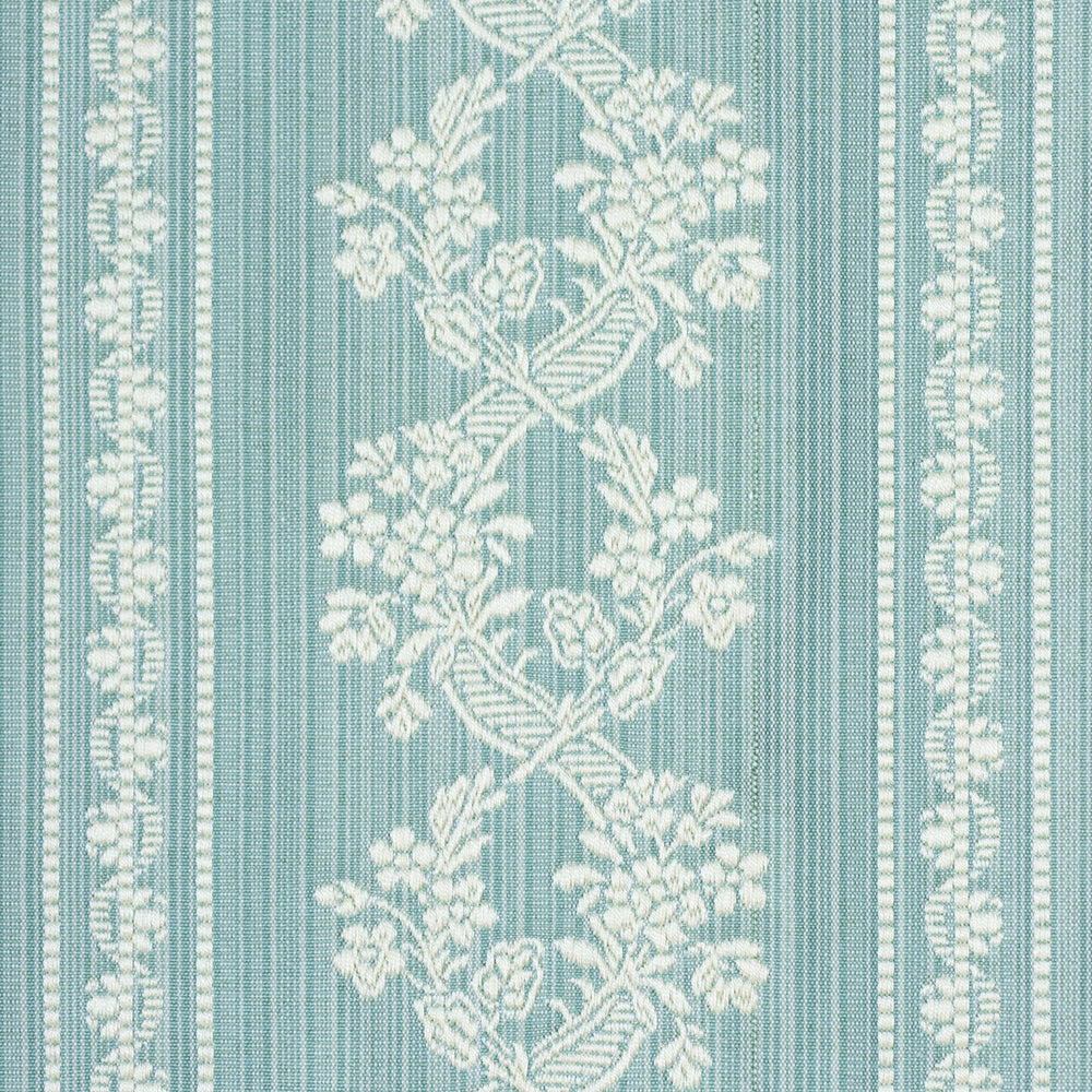 CLARENCE FLORAL STRIPE | Aquamarine