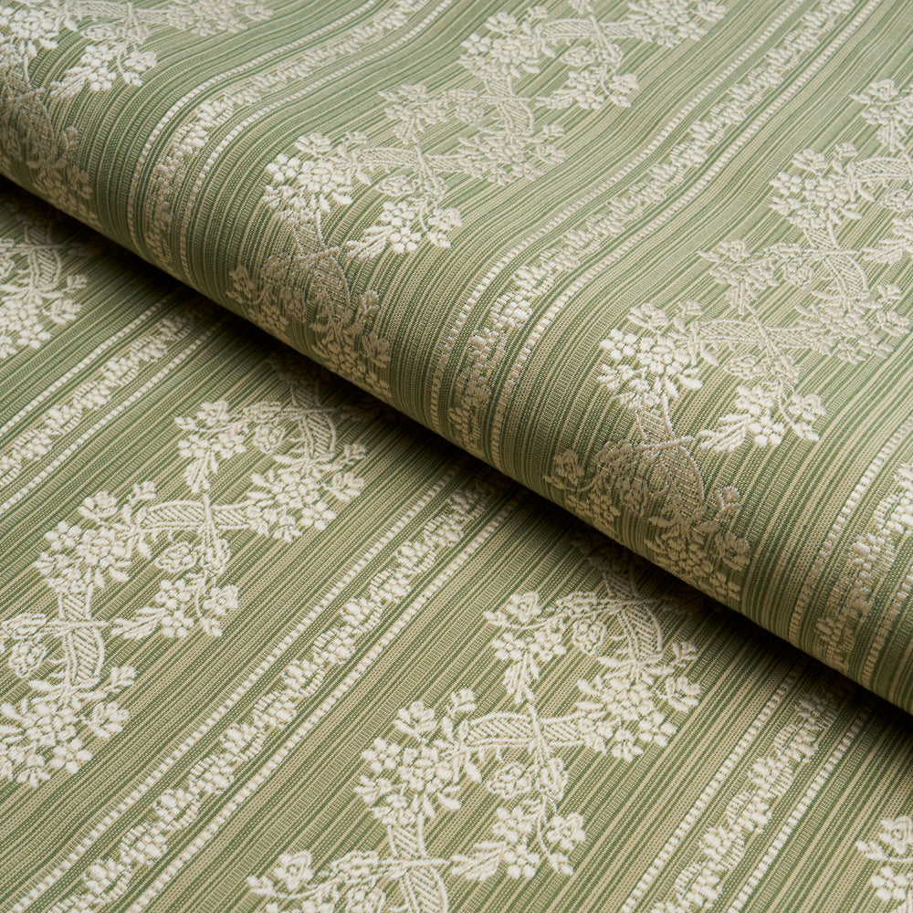 CLARENCE FLORAL STRIPE | Green